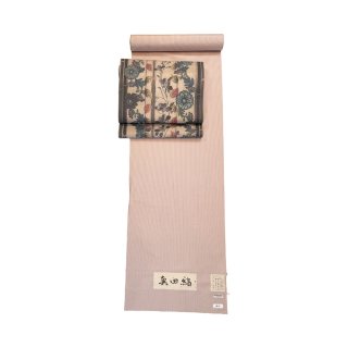 名古屋帯 九寸 わらべ イチョウ 三松シルクケア済 ロングサイズ 0129428682.jpg