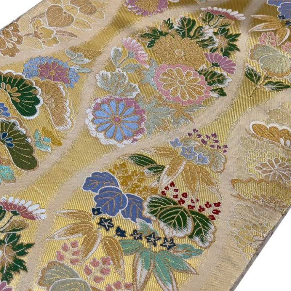 画像2: 袋帯(立枠花) (2)