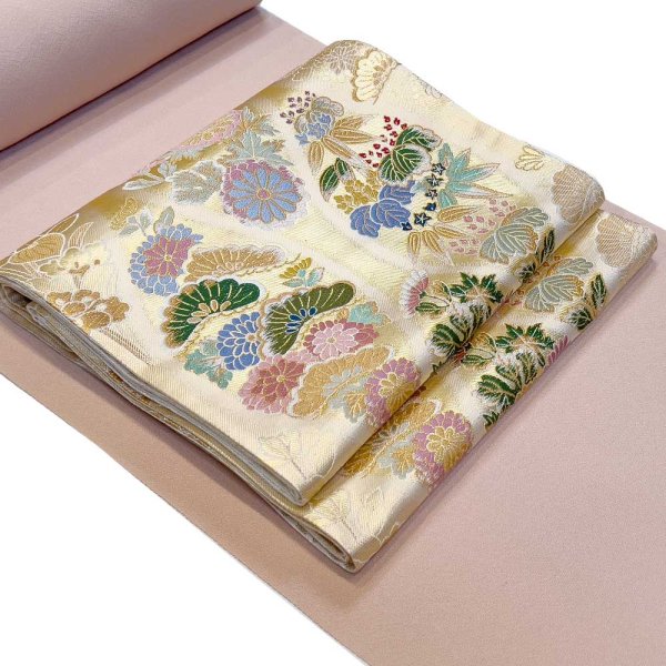 画像4: 袋帯(立枠花) (4)