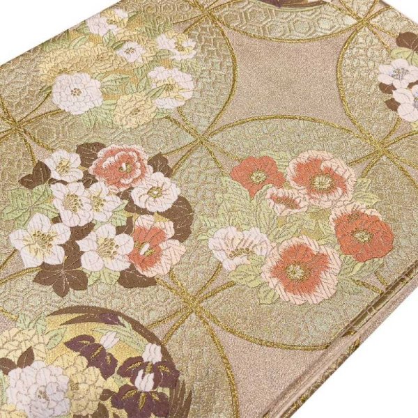 画像2: 袋帯(ロイヤルフラワー) (2)