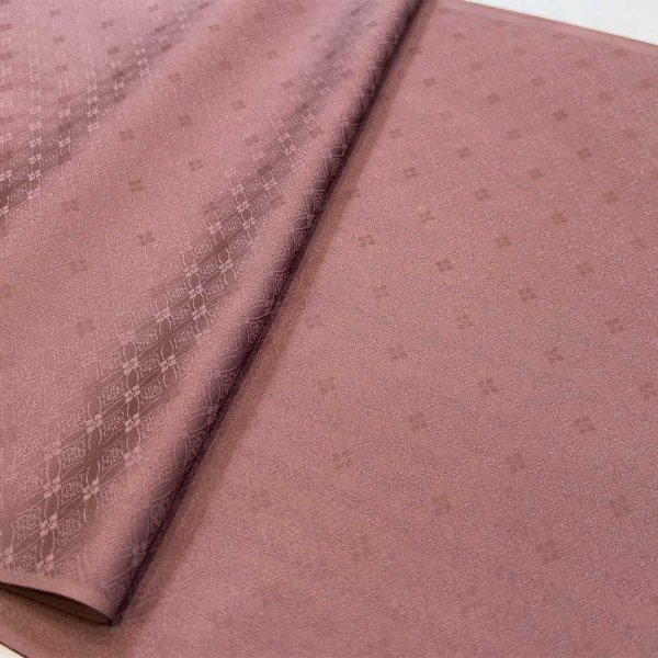 画像4: 洗える着物［シルック］　色無地【七宝色紋付】 (4)