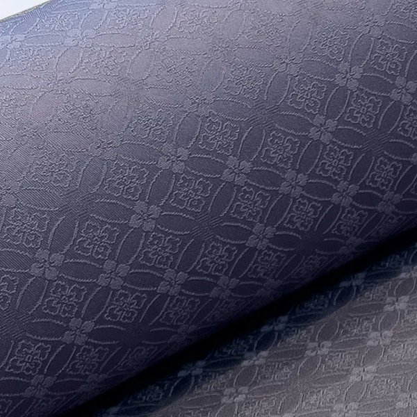 画像7: 洗える着物［シルック］　色無地【七宝色紋付】 (7)