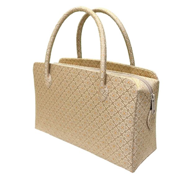 画像2: お手持ちの生地でバッグにお誂え あおりバッグ(特大) (2)