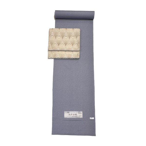 画像1: ［シルック］シルック江戸小紋（重ね七宝紋意匠） (1)