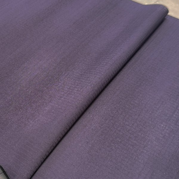 画像3: 夏シルック暈し小紋 濃紫 (3)