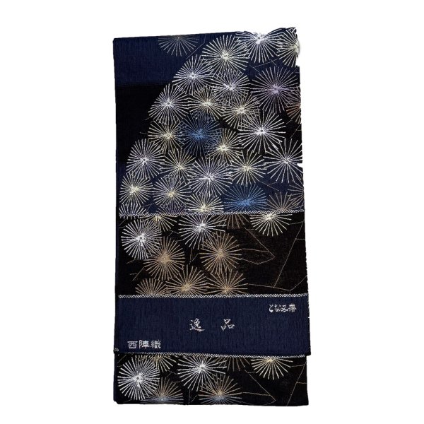 画像4: 西陣織袋帯　トナミ　菊 (4)
