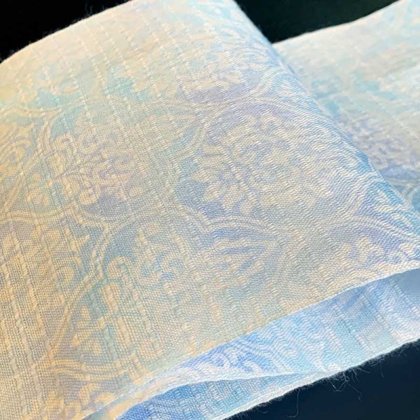 画像2: 本麻柄半衿(更紗模様・小) (2)